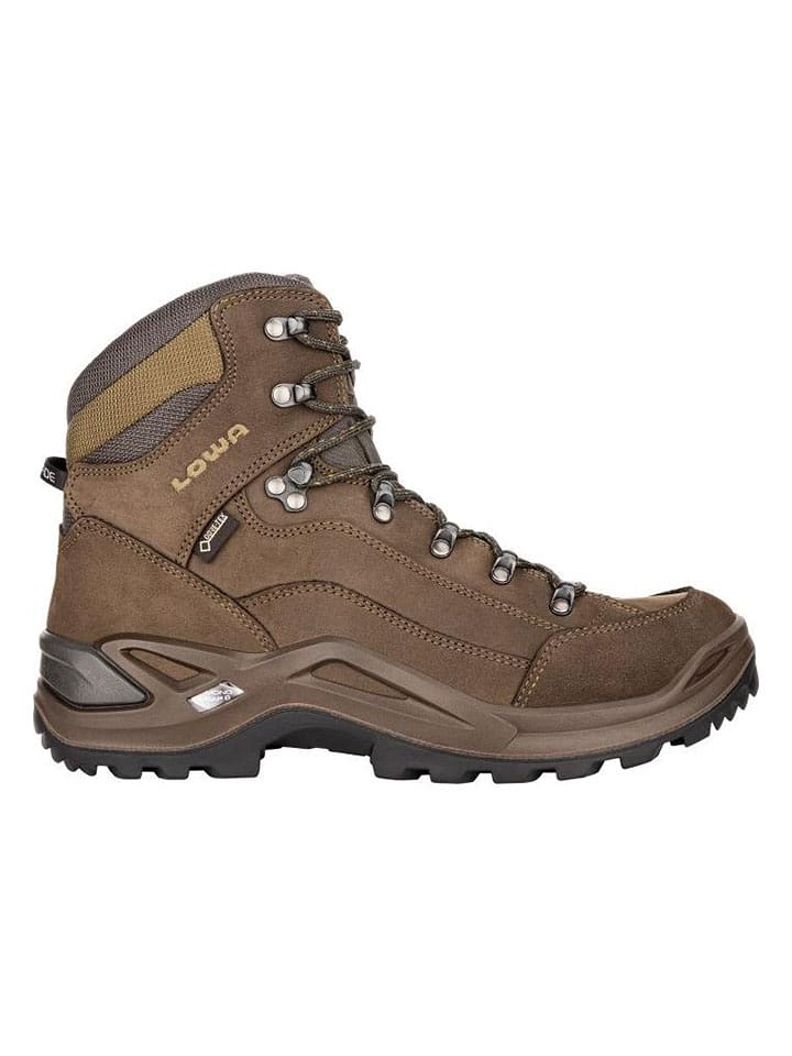LOWA Leder-Wanderschuhe "Renegade GTX Mid" in Hellbraun - 25% | Größe 43,5 | Herren-schnuerschuhe