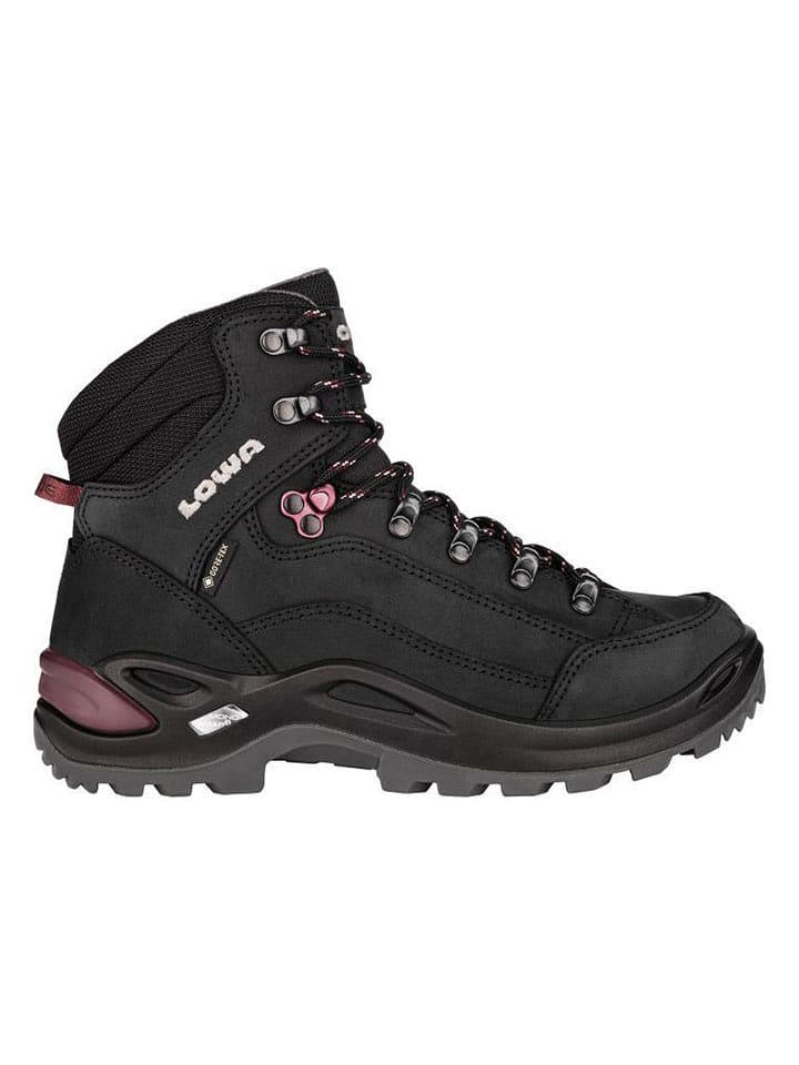 LOWA Leder-Wanderschuhe "Renegade GTX Mid Ws" in Schwarz - 34% | Größe 39,5 | Damen-outdoor-sport-schuhe