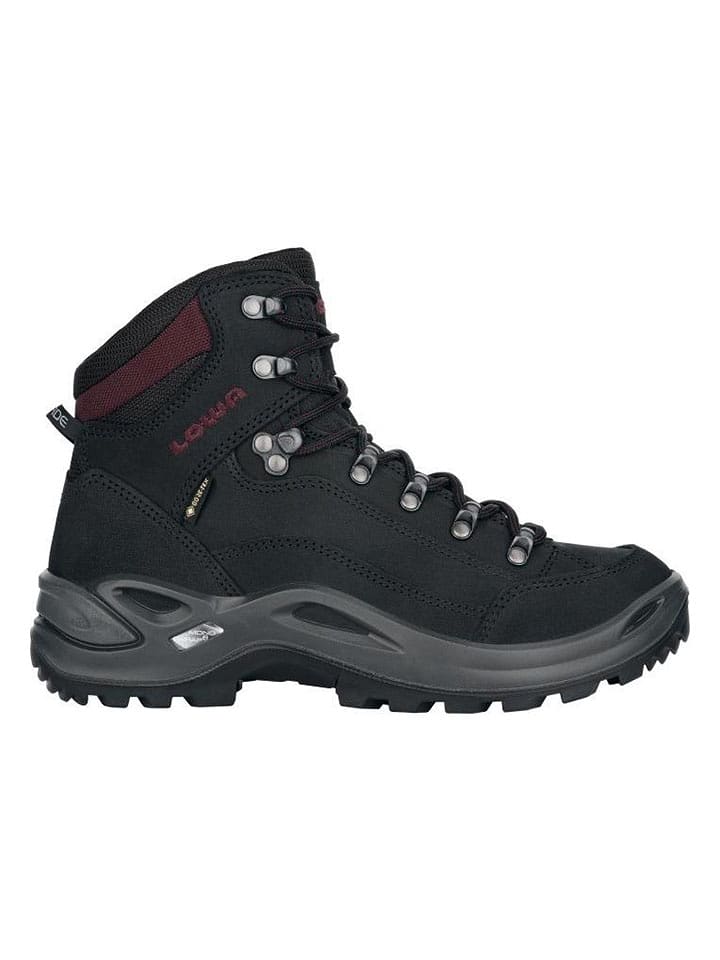 LOWA Leder-Wanderschuhe "Renegade GTX Mid Ws" in Schwarz - 36% | Größe 39,5 | Damen-outdoor-sport-schuhe