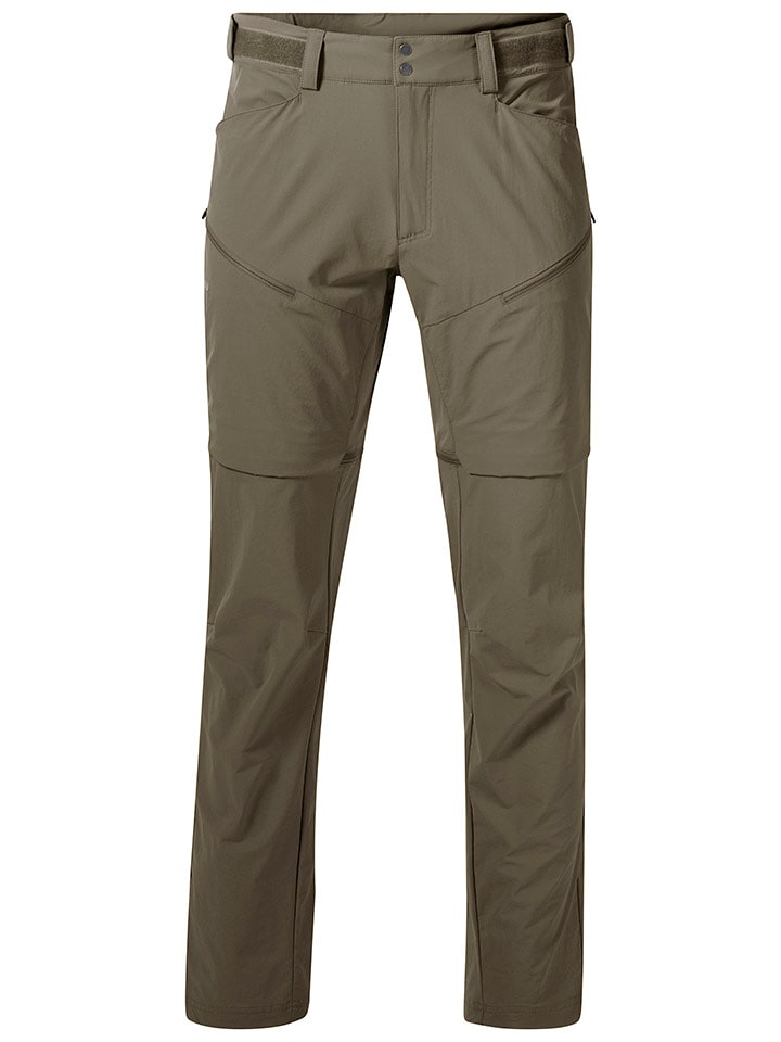 Bergans Zipp-Off-Softshellhose - Regular fit - in Khaki - 41% | Größe 52 | Herren-outdoorhosen