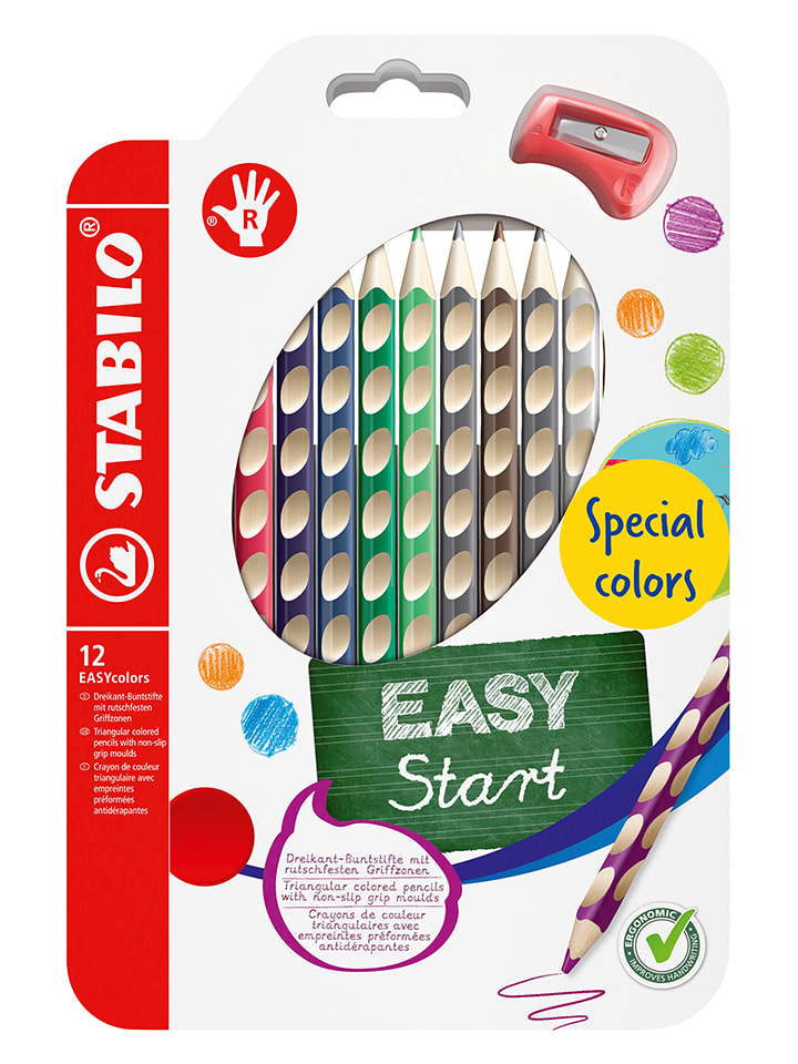 STABILO Buntstifte ''EASYcolors'' - für Rechtshänder - 12 Stück - 15% | Schulzubehoer