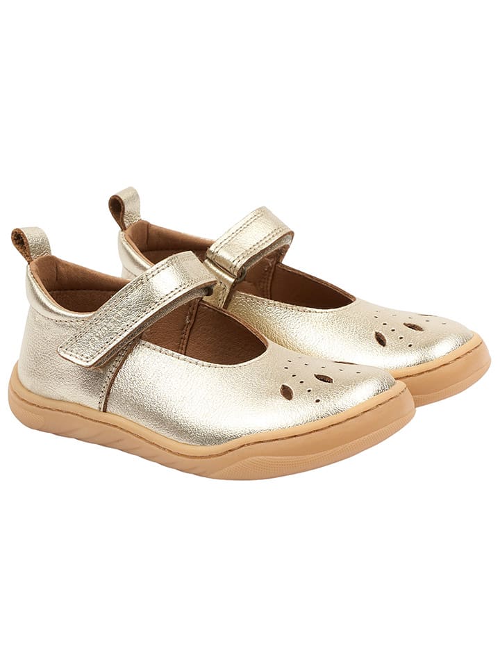 POM POM Leder-Barfußschuhe in Gold - 64% | Größe 34 | Kinderballerinas