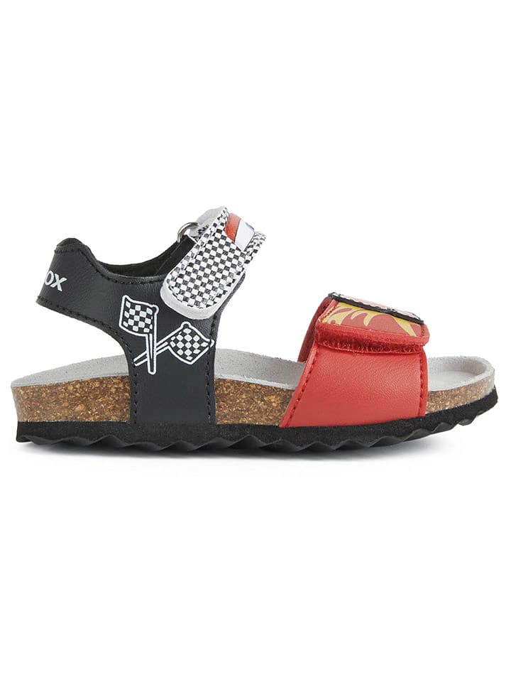 Geox Sandalen "Chalki" in Rot/ Schwarz - 77% | Größe 20 | Babysandalen