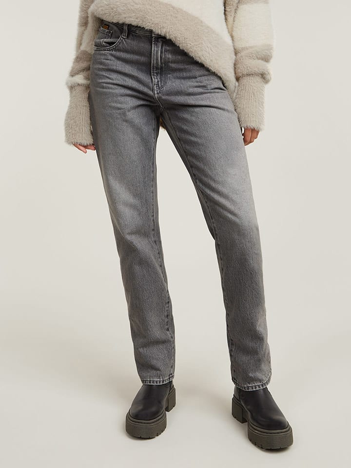 G-Star Jeans "Viktoria" - Straight fit - in Grau - 71% | Größe W28/L34 | Damenjeans