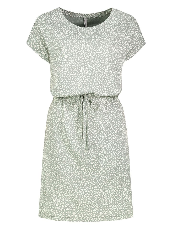 Sublevel Kleid in Grün/ Weiß - 62% | Größe XXL | Damen-kleider