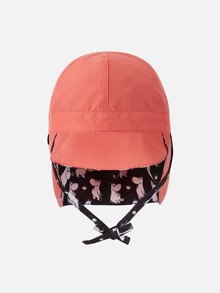 Reima Wende-Schirmmütze mit Nackenschutz "Moomin" in Schwarz/ Pink - 35% | Größe 40-42 cm | Baby-muetzen