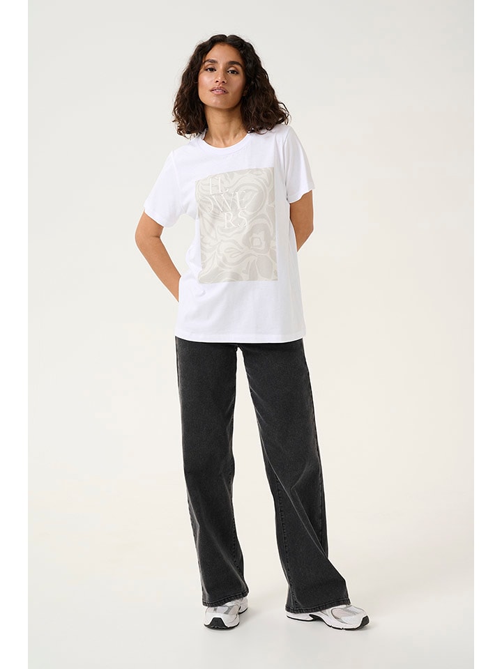 Kaffe Shirt "Rita" in Weiß - 51% | Größe L | Damen-tops