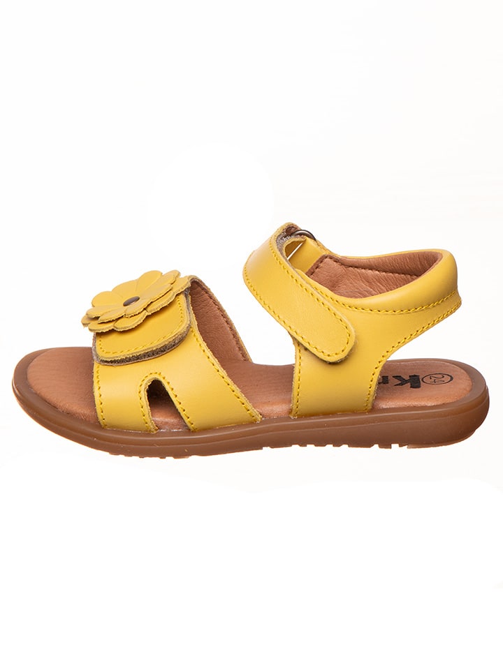 kmins Leder-Sandalen in Gelb - 44% | Größe 24 | Kindersandalen