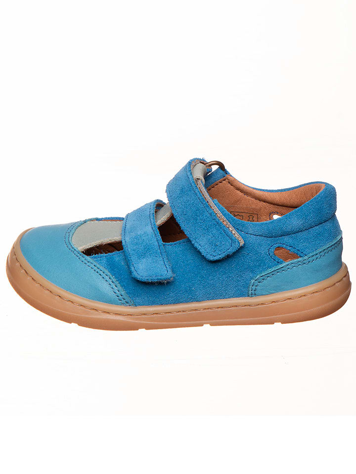 kmins Leder-Barfußschuhe in Blau - 48% | Größe 32 | Kindersandalen