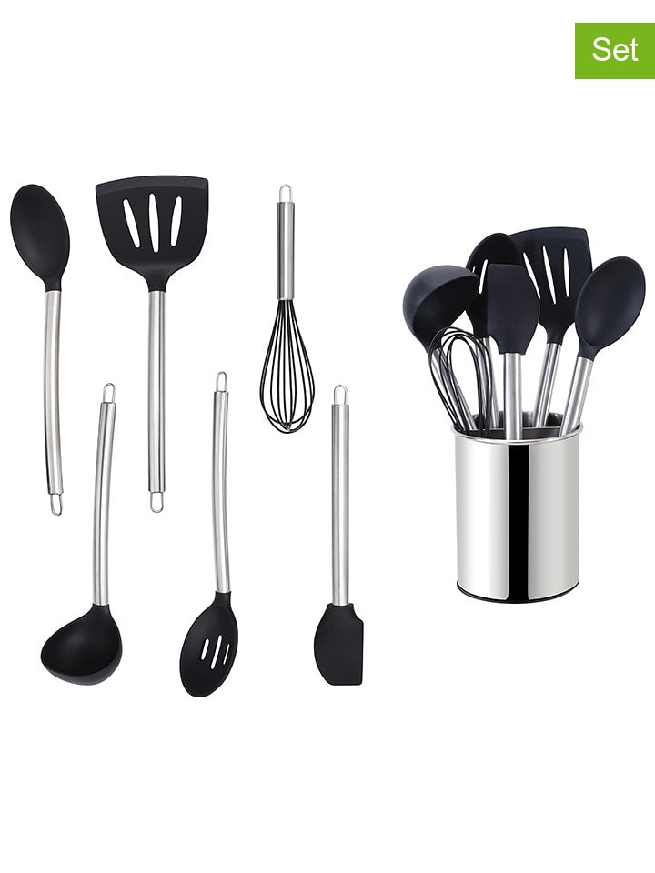 Echtwerk 7tlg. Küchenhelfer-Set in Silber - 47% | Kuechenhelfer