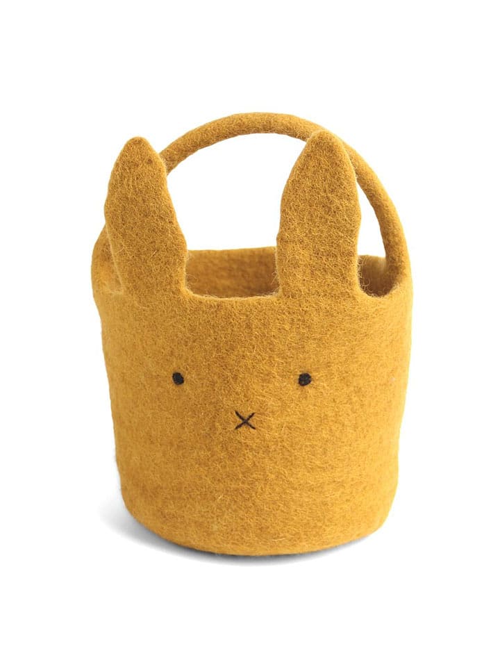 FILZLIG Osterkorb in Gelb - (H)25 x Ø 15 cm - 15% | Wohndekoration