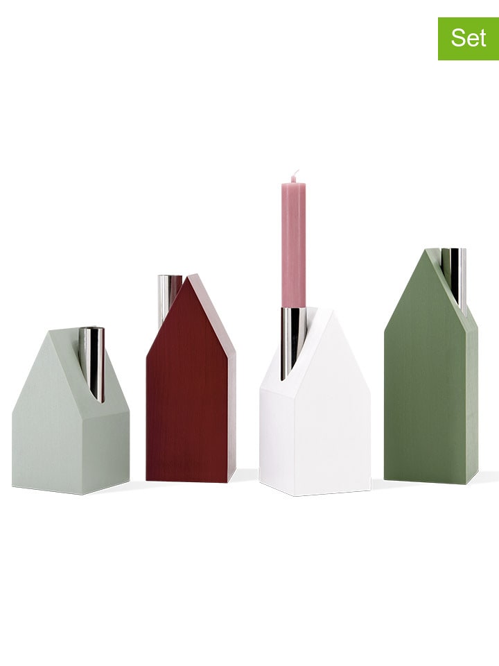 Remember 4er-Set: Kerzenständer in Bunt - 27% | Kerzen-vasen