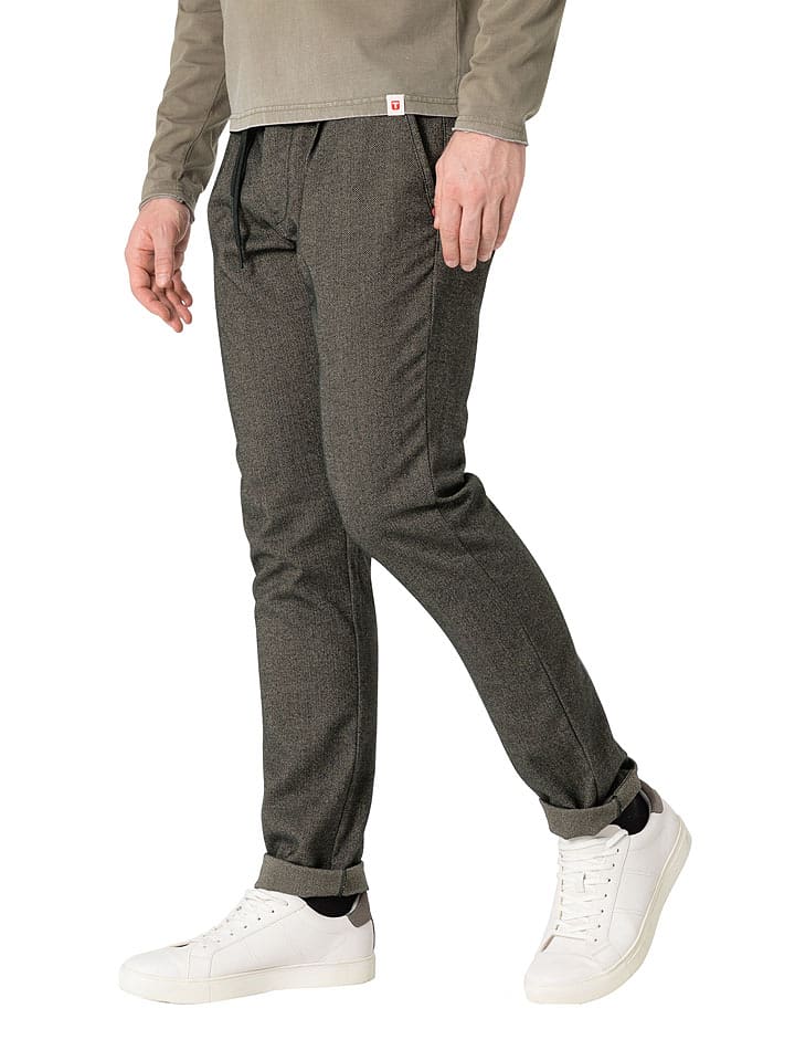Timezone Chino ''Charly'' - Regular fit - in Khaki - 68% | Größe W33/L32 | Herrenhosen