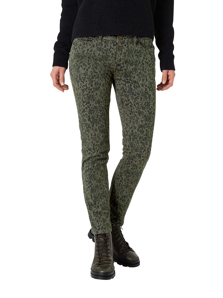 Timezone Hose "Nali" in Khaki - 68% | Größe W26 | Damenhosen