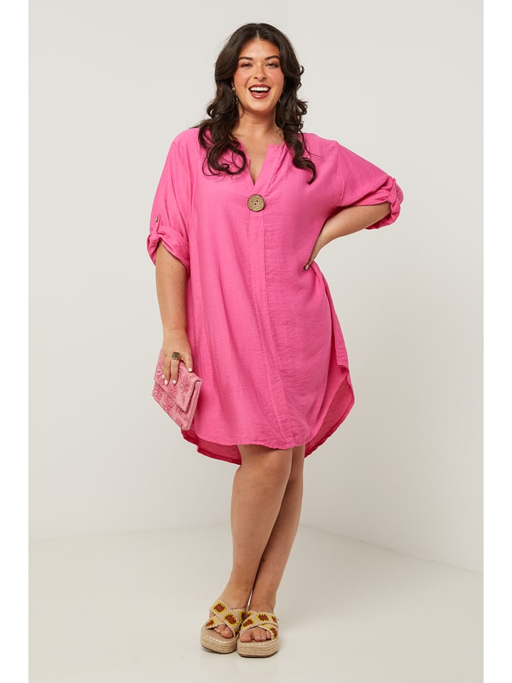Curvy Lady Kleid in Fuchsia - 74% | Größe 40/42 | Damen-kleider