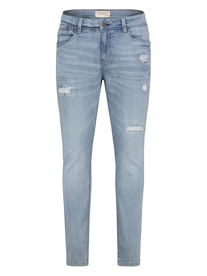 Eight2Nine Jeans - Slim Fit - in Hellblau - 58% | Größe W38/L32 | Herren-plussize