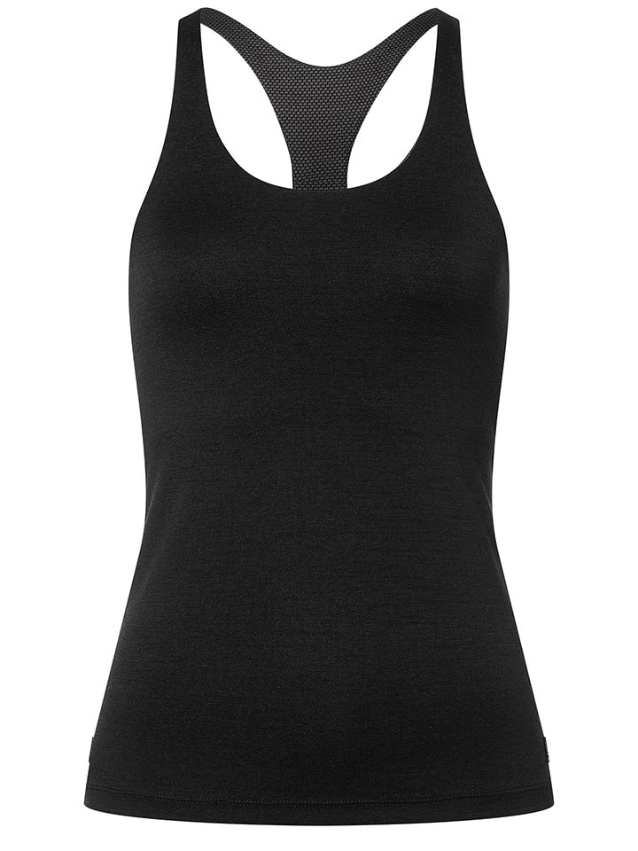 super.natural Trainingstop "Sporty" in Schwarz - 45% | Größe M | Damen-outdoor-tops-shirts