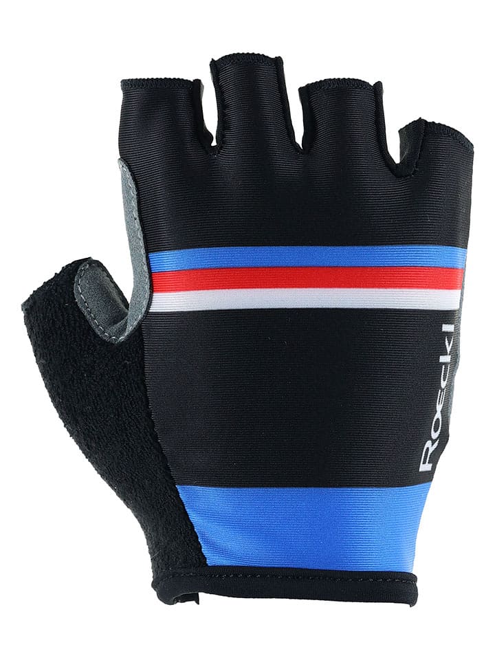 Roeckl SPORTS Fahrradhandschuhe "Heviz" in Schwarz/ Blau - 10% | Größe 7,5 | Damenhandschuhe