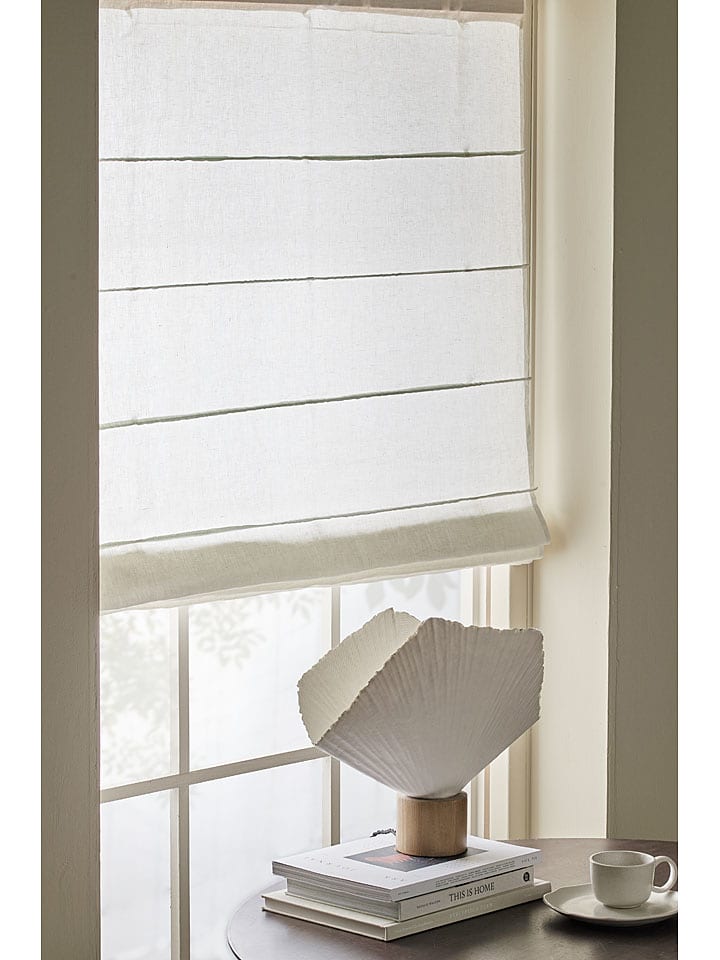 Ellos Home Rollo ''Malva'' in Weiß - 35% | Größe 120 cm | Gardinen-vorhaenge