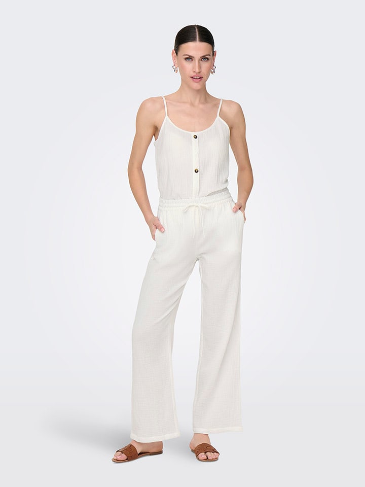 JDY Hose in Weiß - 65% | Größe M/L32 | Damenhosen