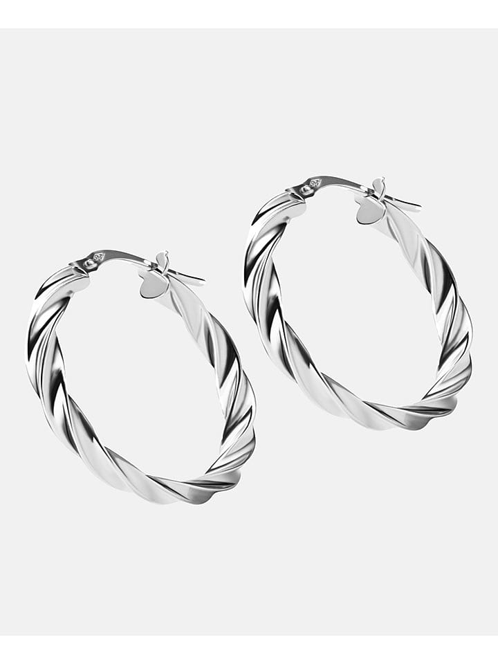 Revoni Weißgold-Creolen - 78% | Schmuck