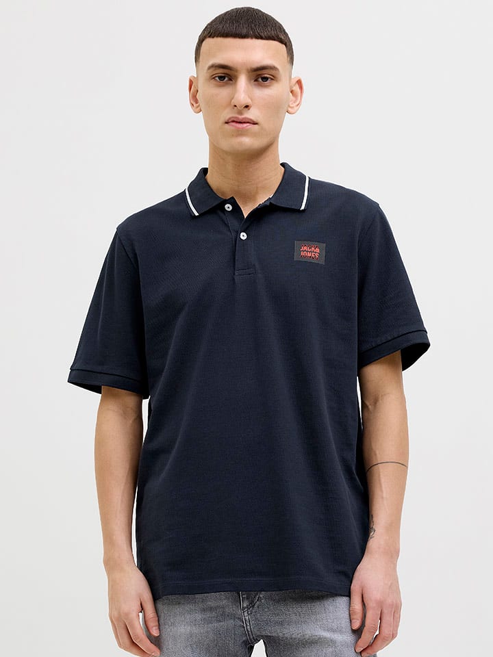 Jack & Jones Poloshirt in Dunkelblau - 40% | Größe S | Herren-plussize