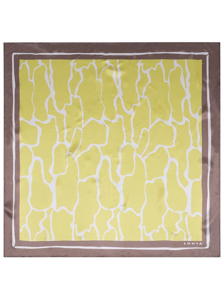 LUHTA Seidenschal "Nakolinna" in Grün/ Beige - (L)53 x (B)53 cm - 39% | Damen-schals-tuecher