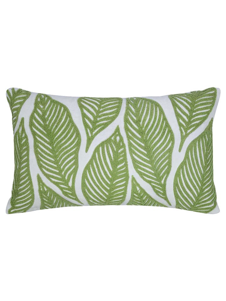 Mars & More Kissen "Leaf" in Grün - (L)30 x (B)50 cm - 11% | Dekokissen