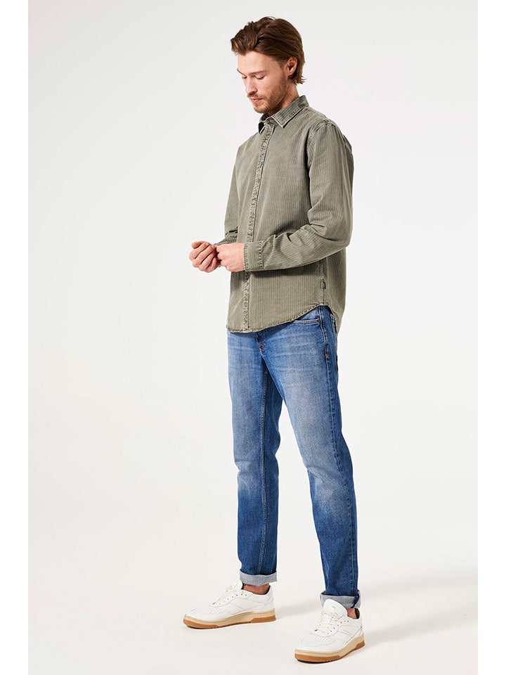 Garcia Hemd in Khaki - 58% | Größe M | Herren-plussize