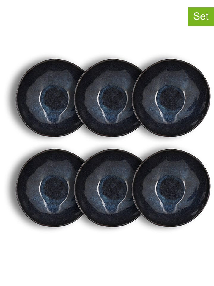 Ogo Living 6er-Set: Schalen "Costa" in Blau/ Grau - (H)7 x Ø 19,5 cm - 37% | Gedeckter-tisch