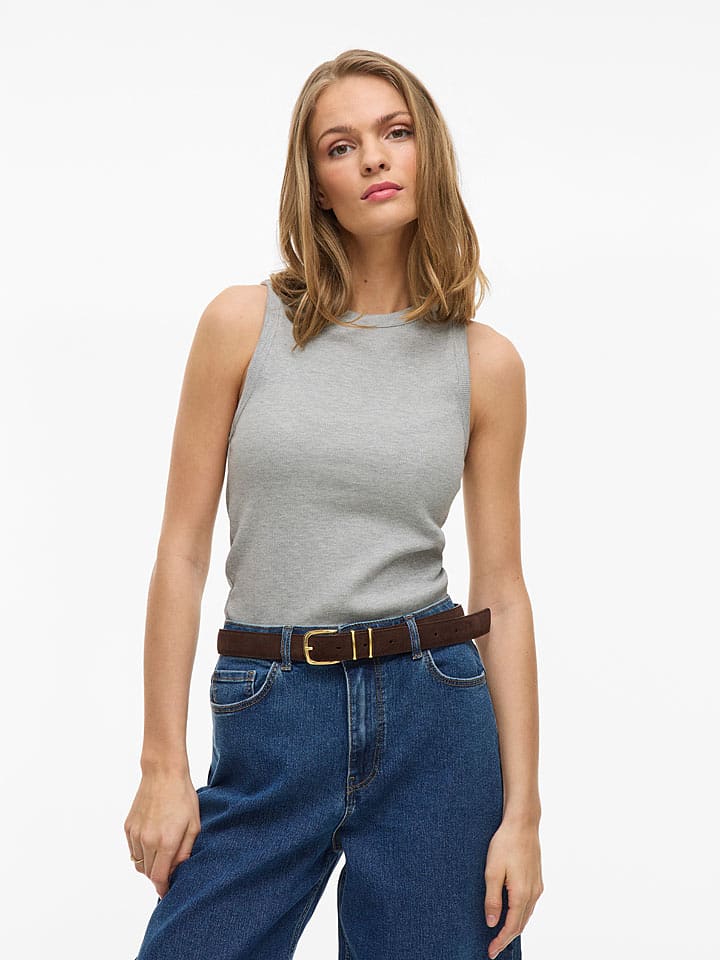 Vila Top "Sola" in Grau - 22% | Größe XL | Damen-tops