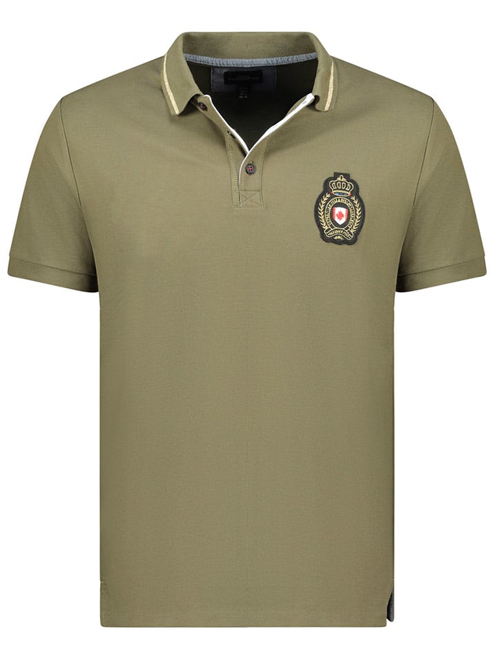 Canadian Peak Poloshirt "Kariteak" in Khaki - 65% | Größe XXL | Herren-plussize