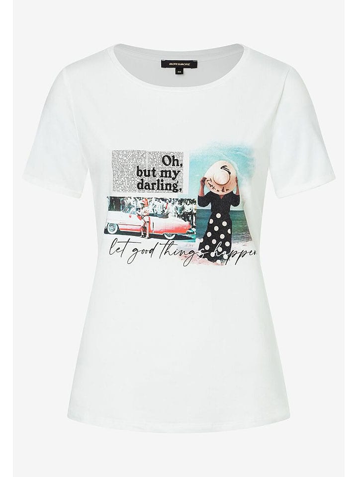 More & More Shirt in Weiß - 58% | Größe 42 | Damen-tops