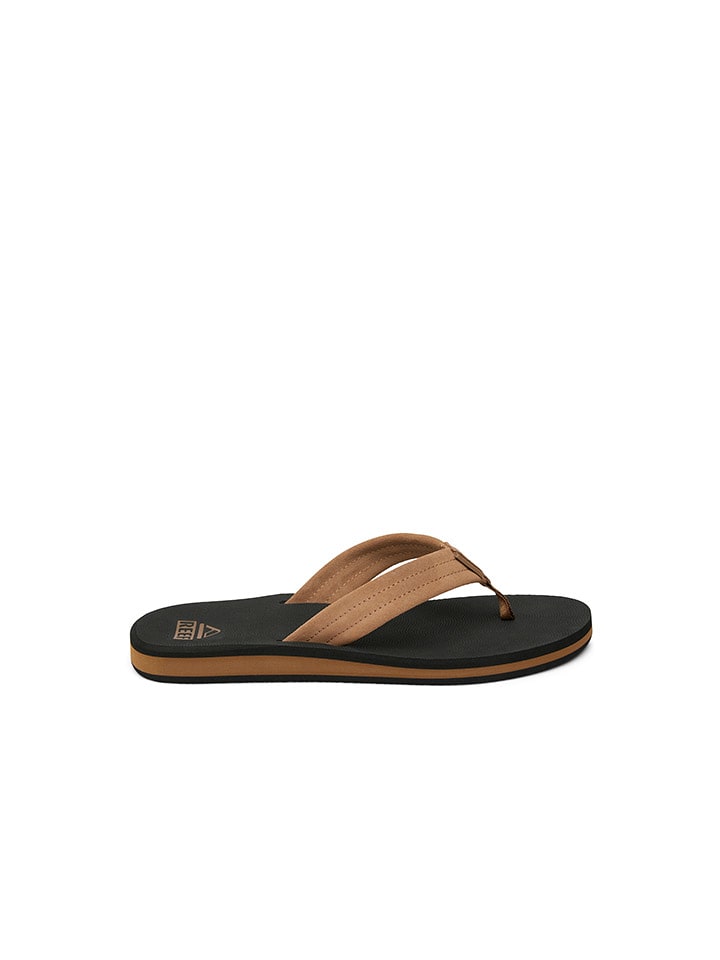 Reef Zehentrenner "The Groundswell" in Hellbraun/ Schwarz - 35% | Größe 44 | Herrensandalen