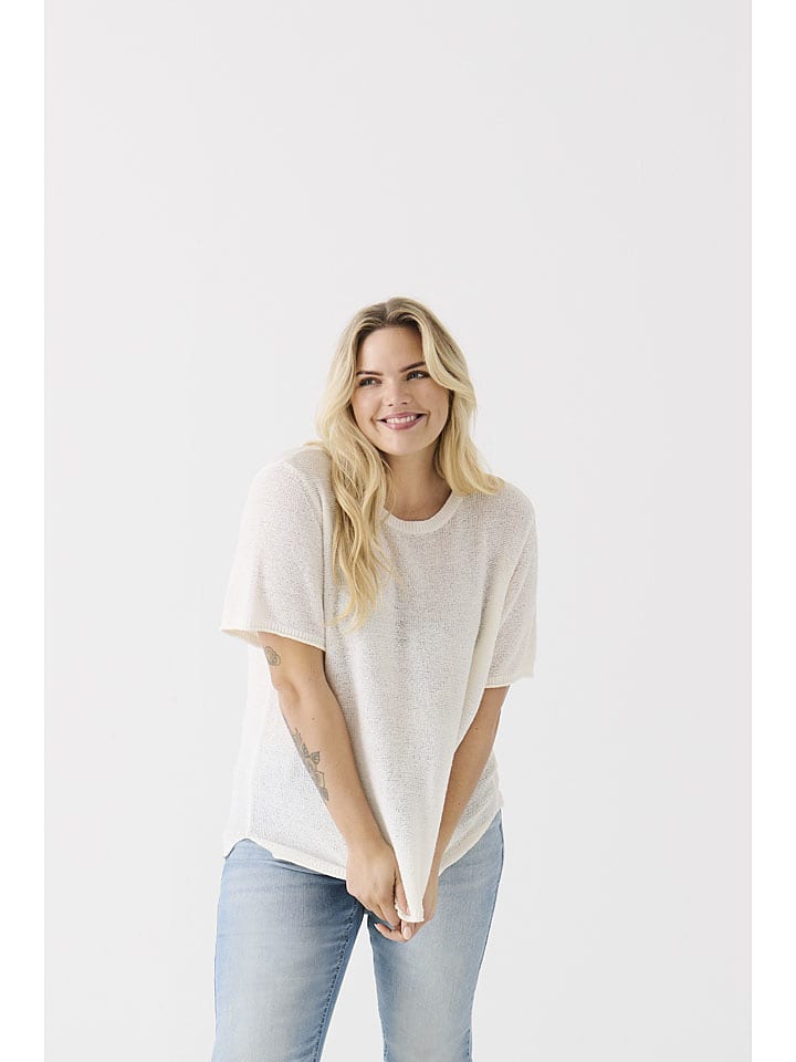 ONLY Carmakoma Shirt in Creme - 50% | Größe L-50/52 | Damen-tops