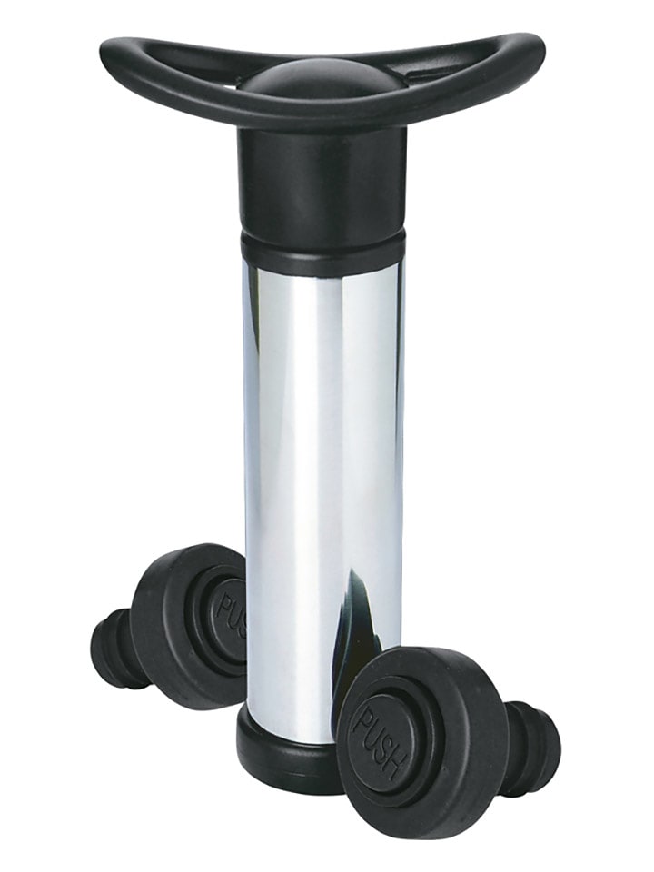 Cilio Weinpumpe in Silber/ Schwarz - (H)15 cm - 26% | Gedeckter-tisch