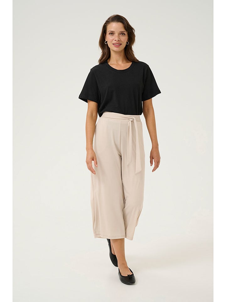 Kaffe Culotte "Malli" in Sand - 77% | Größe L | Damenhosen