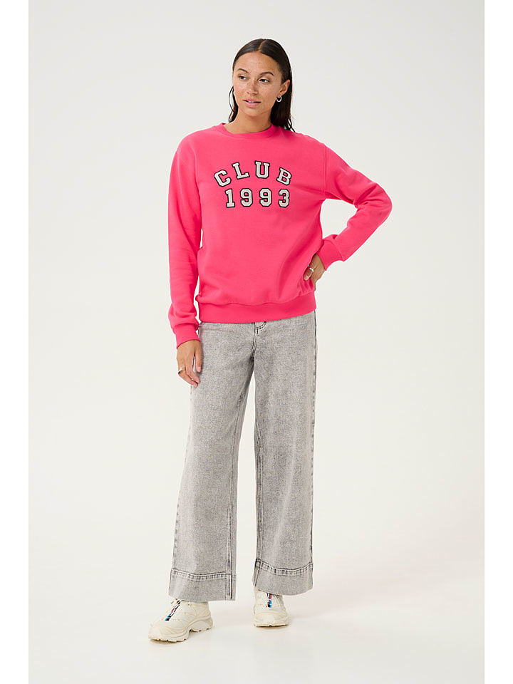 Kaffe Sweatshirt "Viola" in Pink - 71% | Größe S | Damen-pullover-cardigans