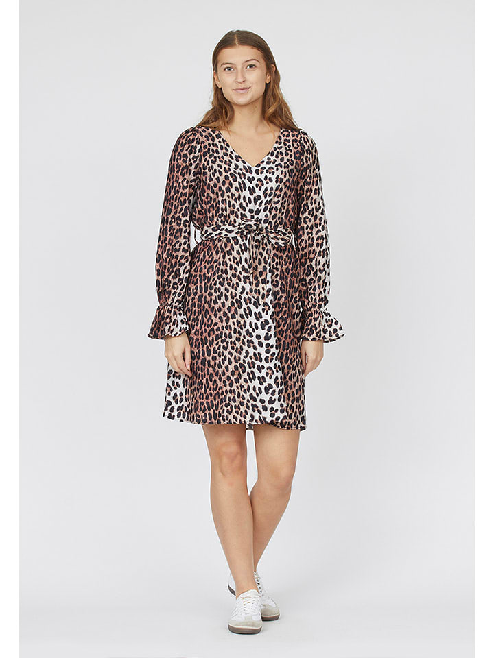 SisterS point Kleid in Braun/ Schwarz/ Weiß - 81% | Größe XS | Damen-kleider