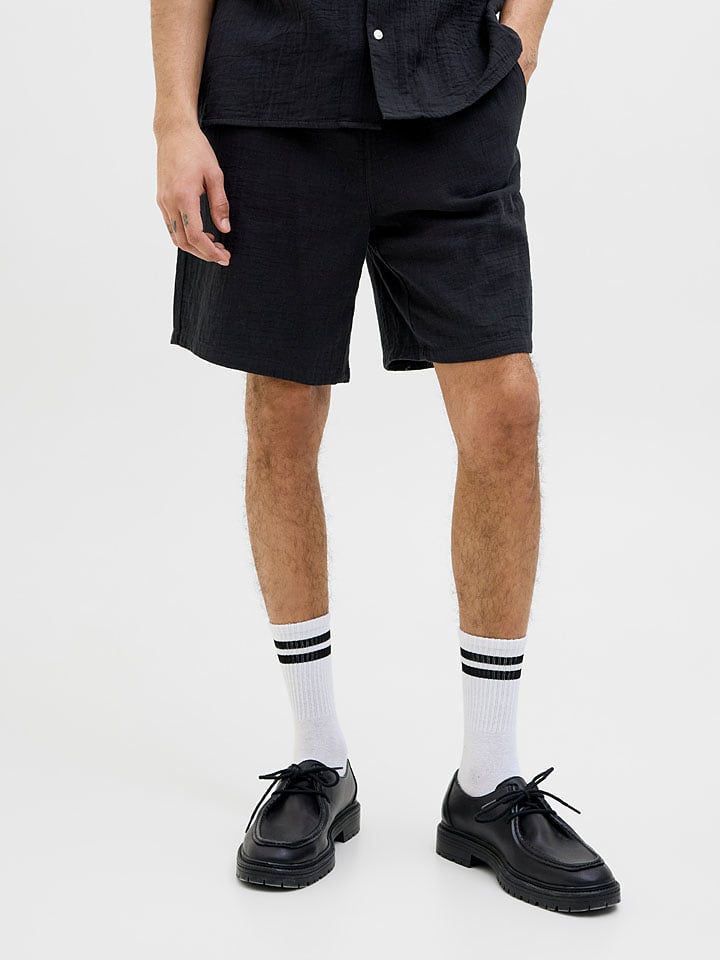 Jack & Jones Shorts "Jaiden" in Schwarz - 52% | Größe XL | Herren-plussize