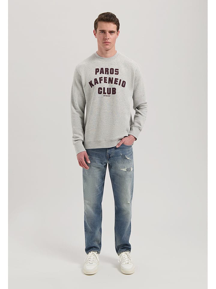 DSTREZZED Sweatshirt in Hellgrau - 73% | Größe L | Herren-plussize