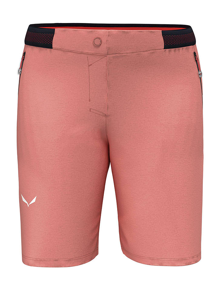 Salewa Funktionsshorts in Rosa/ Schwarz - 72% | Größe 38 | Damen-sporthosen