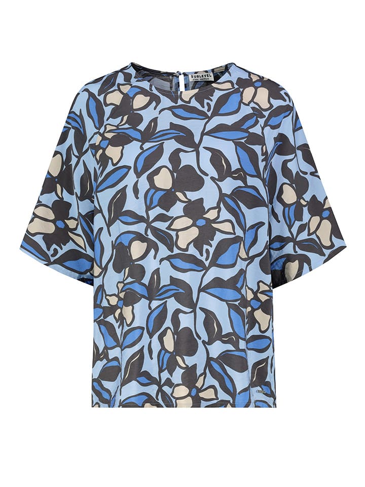Sublevel Bluse in Hellblau - 78% | Größe L | Damen-blusen
