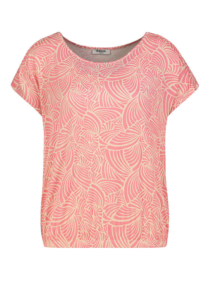 Sublevel Shirt in Rosa/ Creme - 57% | Größe M | Damen-tops
