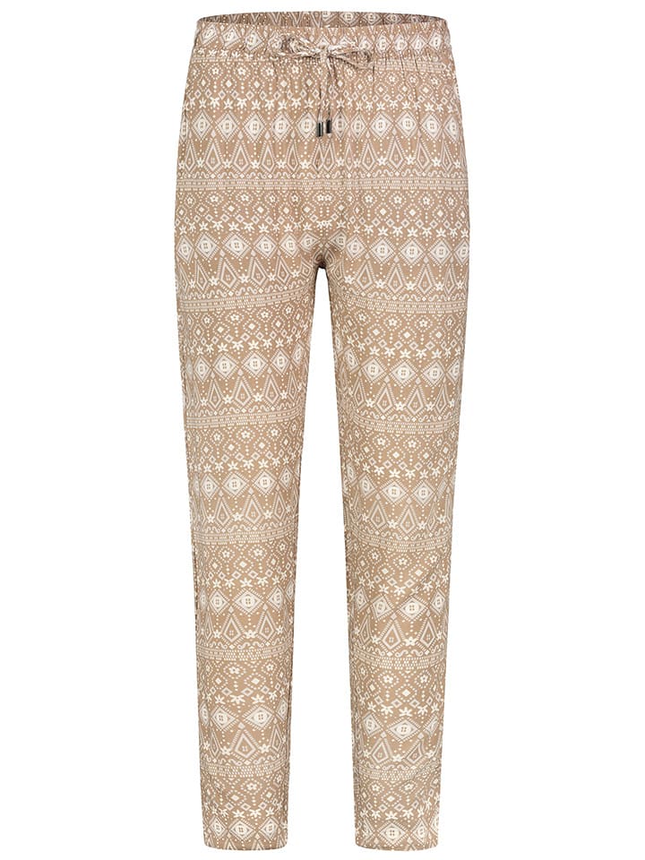 Sublevel Hose in Hellbraun/ Weiß - 80% | Größe S | Damenhosen