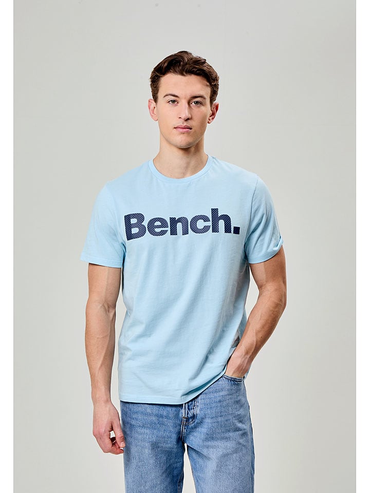 Bench Shirt "Leandro Spots" in Hellblau - 74% | Größe 48 | Herren-plussize