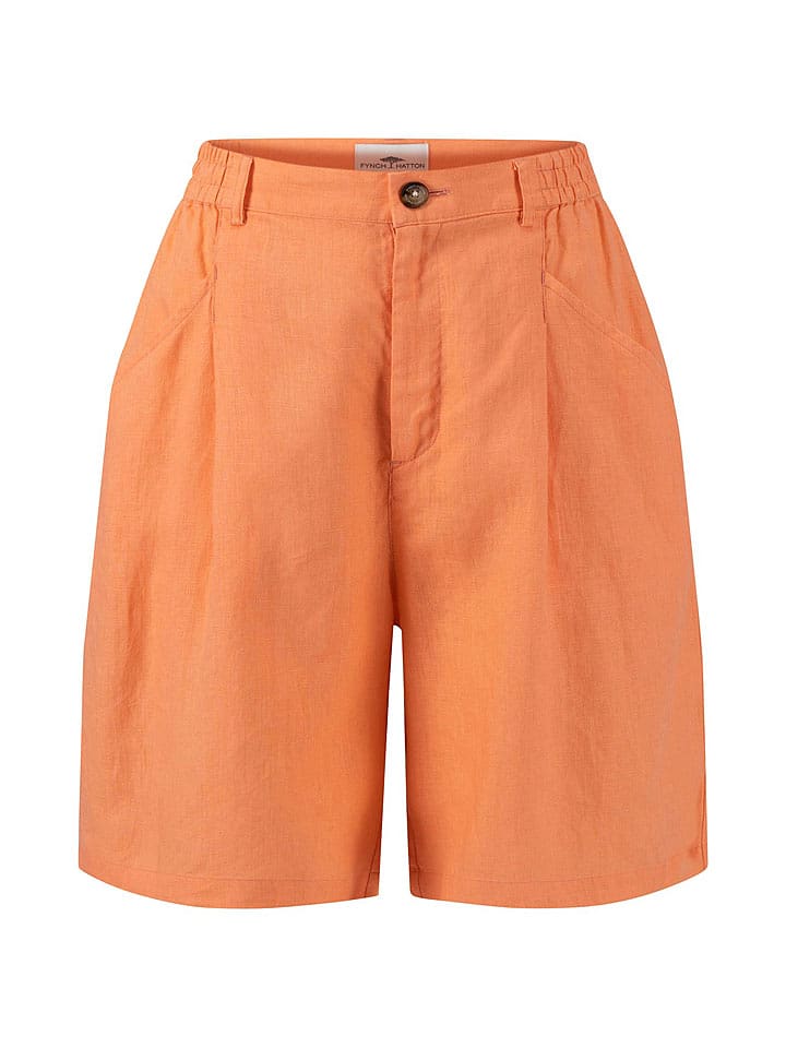 Fynch Hutton Leinen-Shorts in Orange - 83% | Größe 38 | Shorts