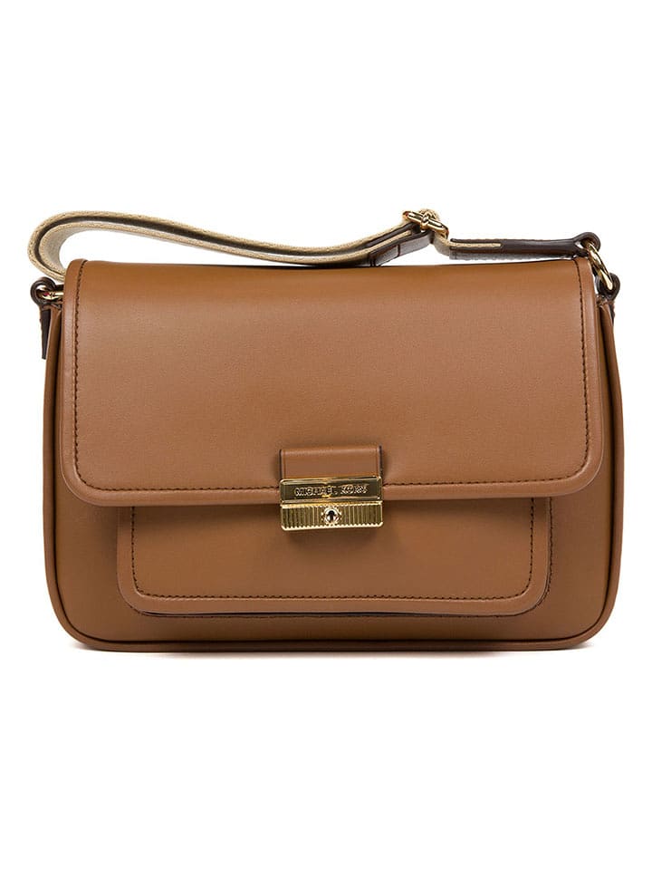 Michael Kors Leder-Umhängetasche in Camel - (B)24 x (H)16 x (T)8 cm - 48% | Damen-taschen