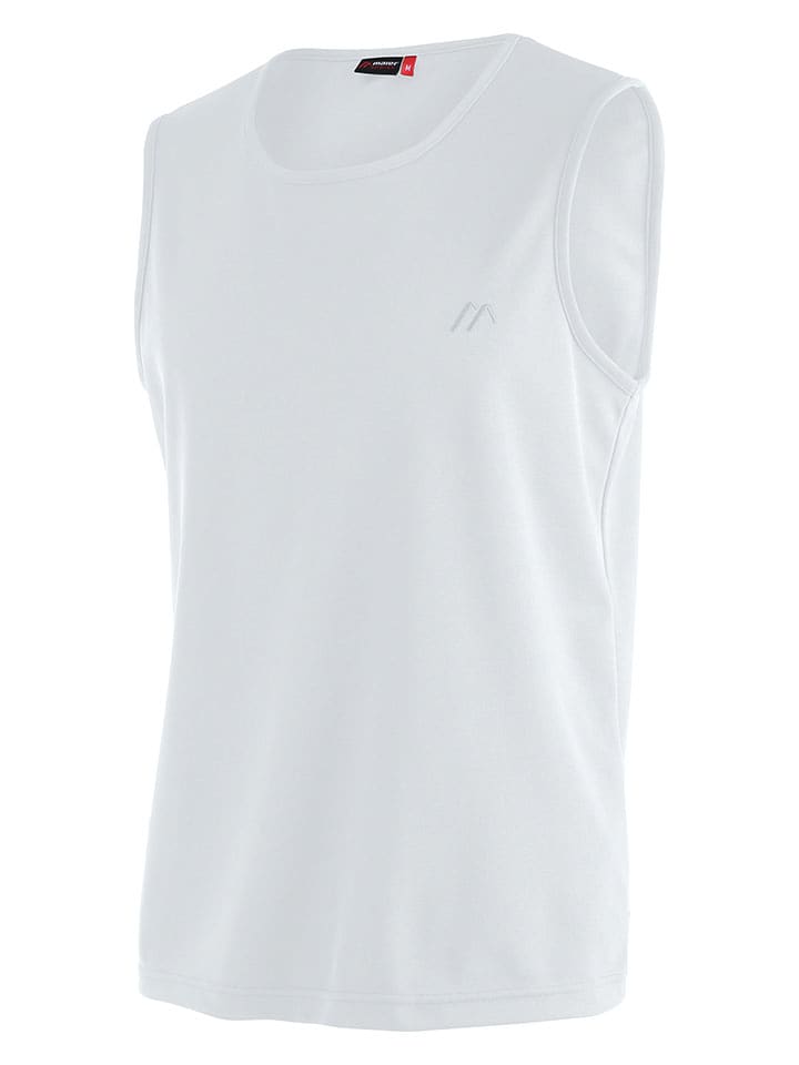 Maier Sports Funktionstop "Peter" in Weiß - 39% | Größe L | Herren-sportshirts