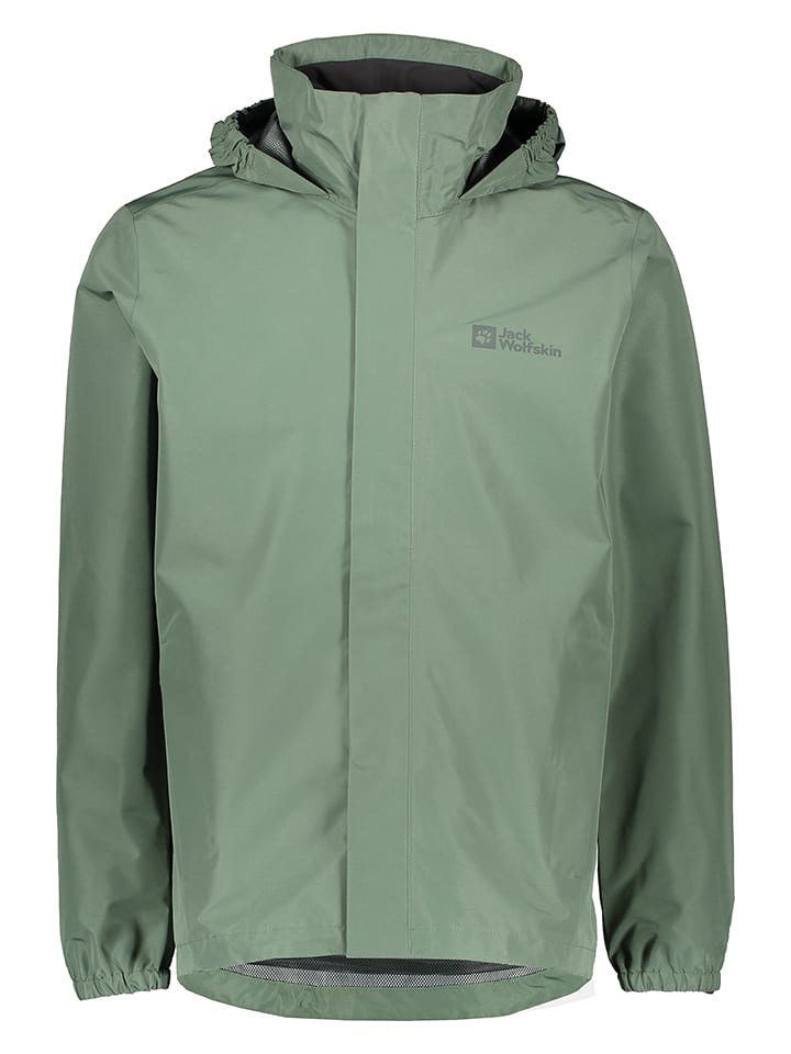 Jack Wolfskin Regenjacke in Grün - 56% | Größe XL | Herren-outdoorjacken